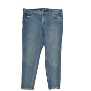 Old Navy Rockstar‎ Super Skinny Mid Rise Women's size 18 Medium Blue Denim Jeans